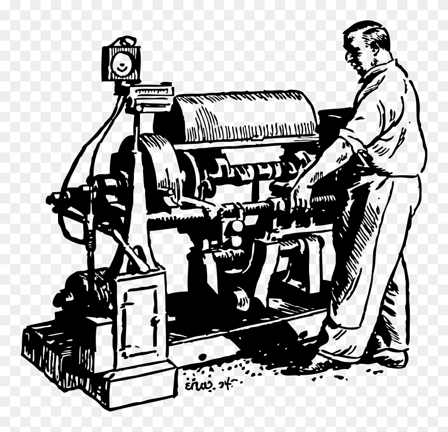 Man Working In Factory Clipart , Png Download - Machine Working Transparent Png