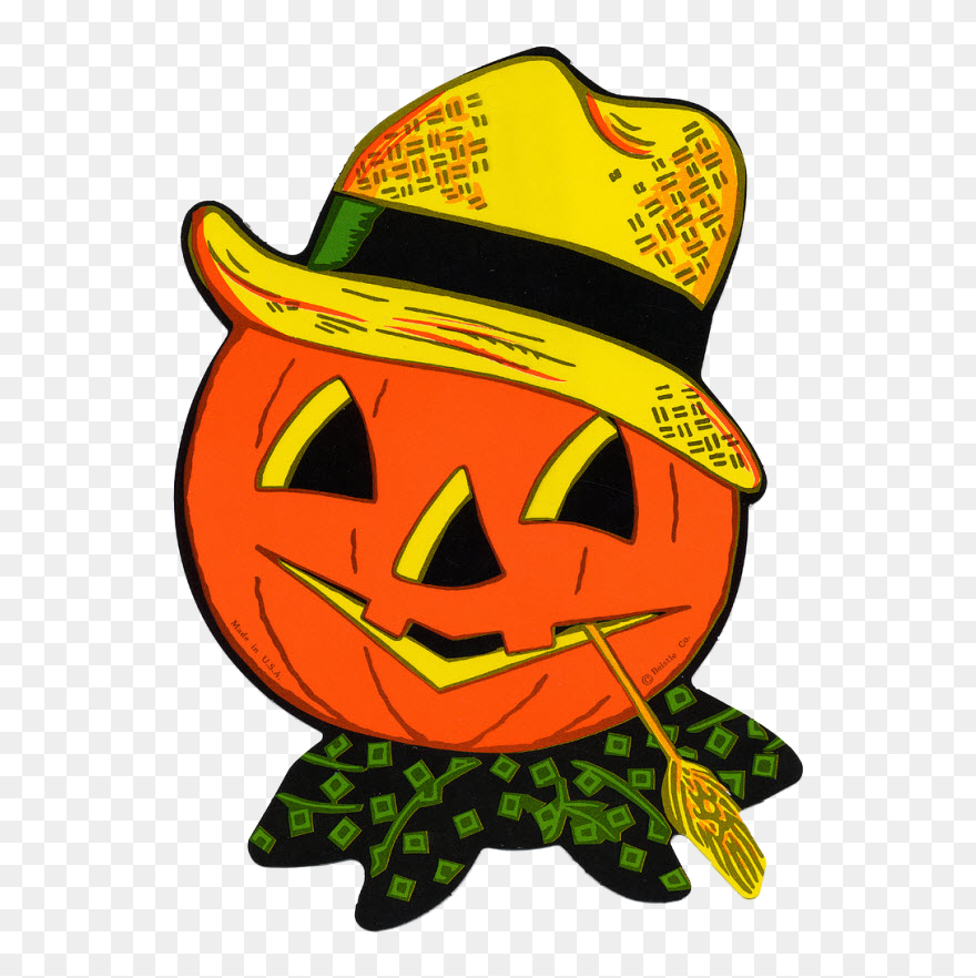 Vintage Halloween Jack O Lantern Clipart
