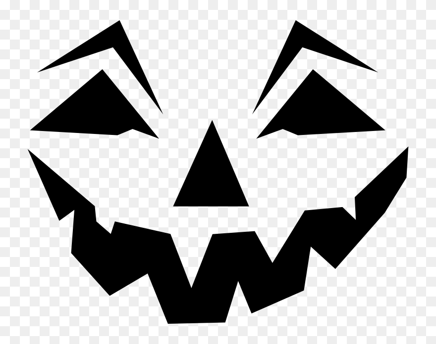Download Free Png Jack O Lantern Face Silhouette - Jack O Lantern Face Png Clipart