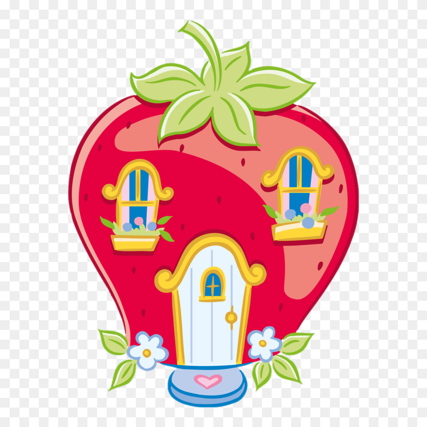 Strawberry Shortcake Cartoon House Clipart