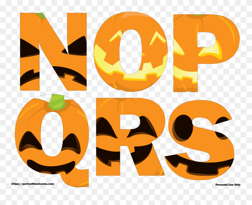 Download Alphabet Letter Printables Halloween Clipart (5241298