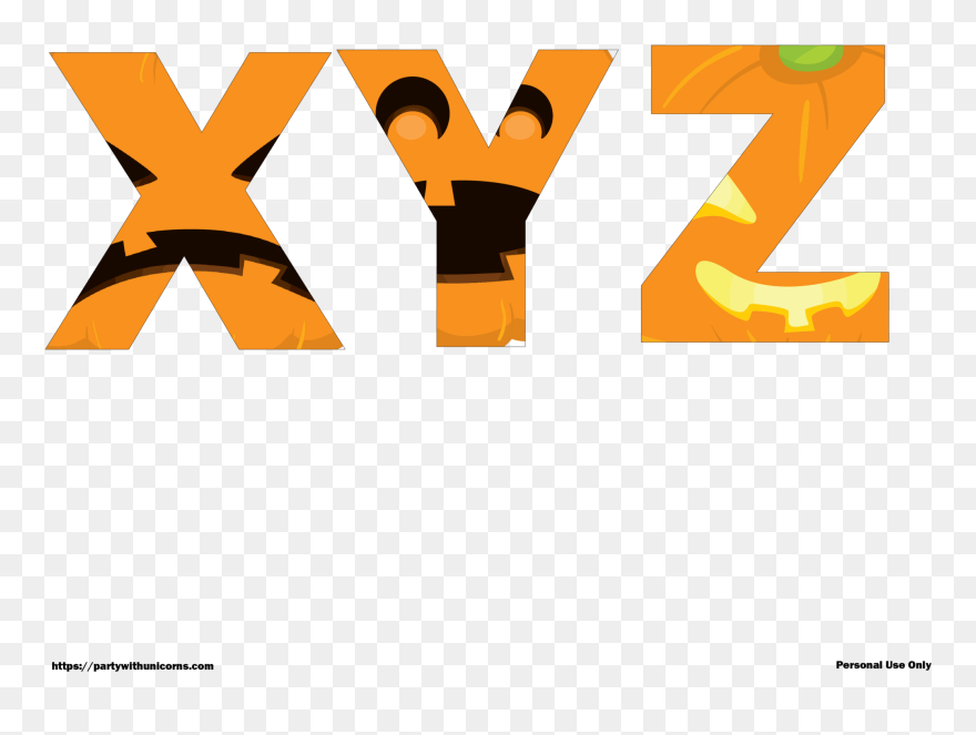 Halloween Letters Printable Clipart