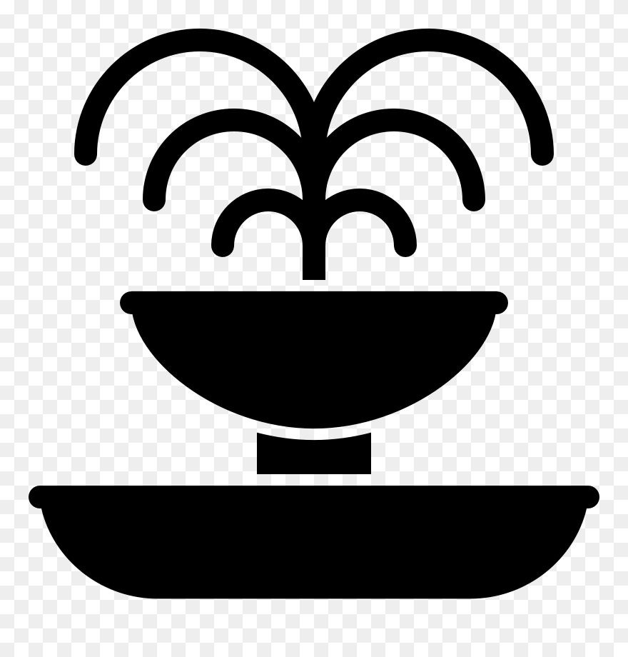 Computer Icons Drinking Fountains Swimming Pool - Fountain Symbol Png Clipart