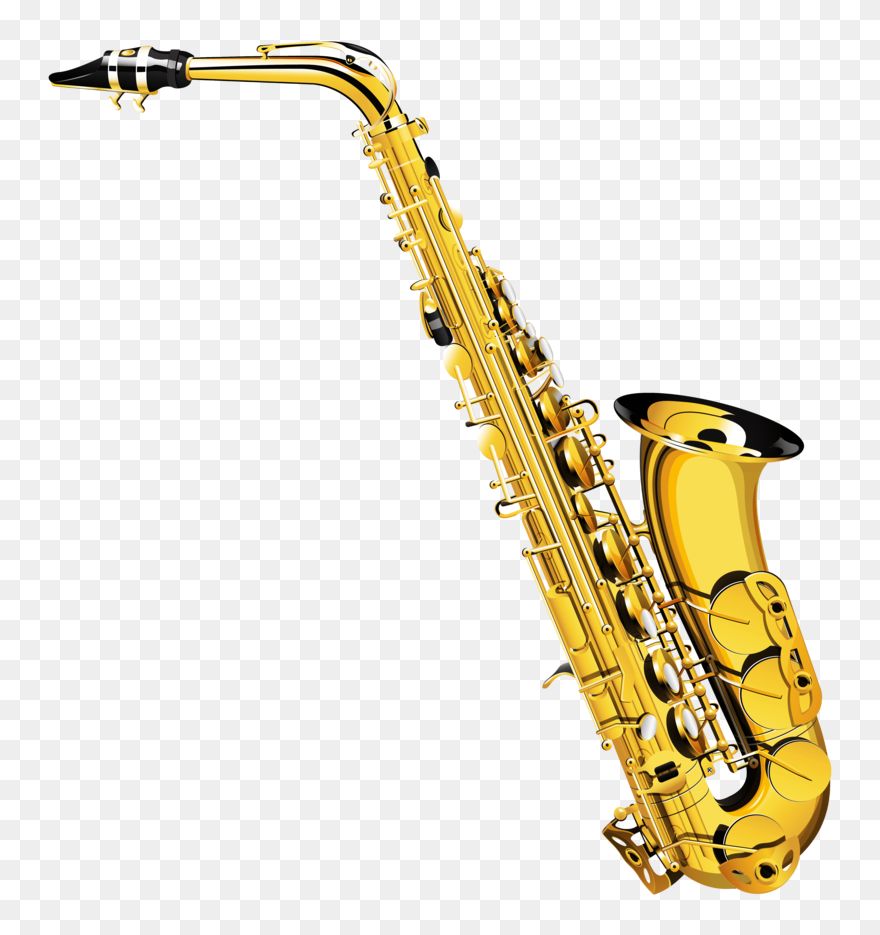 Saxophone - Saxophone Instrument Clip Art - Png Download