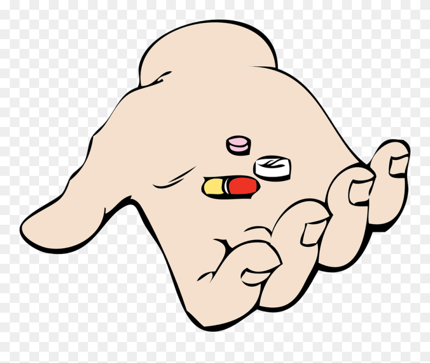 Hand And Pills Png Icons - Pills Clip Art Transparent Png