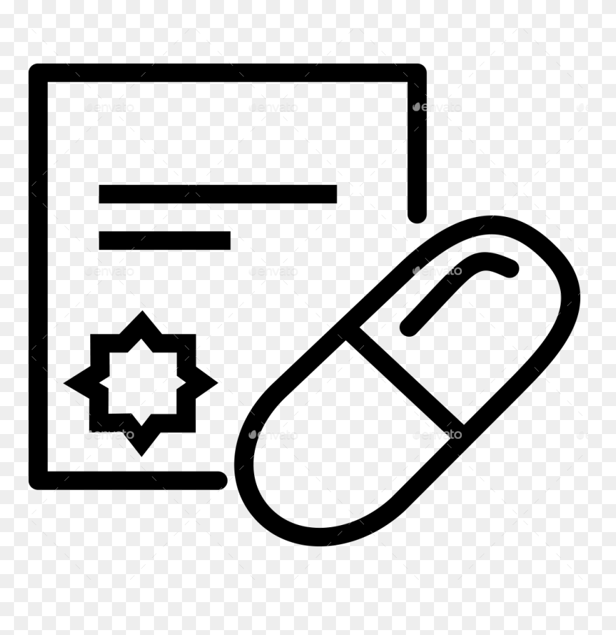 20 Medicine Drugs Pills Line Icon Clipart , Png Download - Pharmaceutical Drug Transparent Png