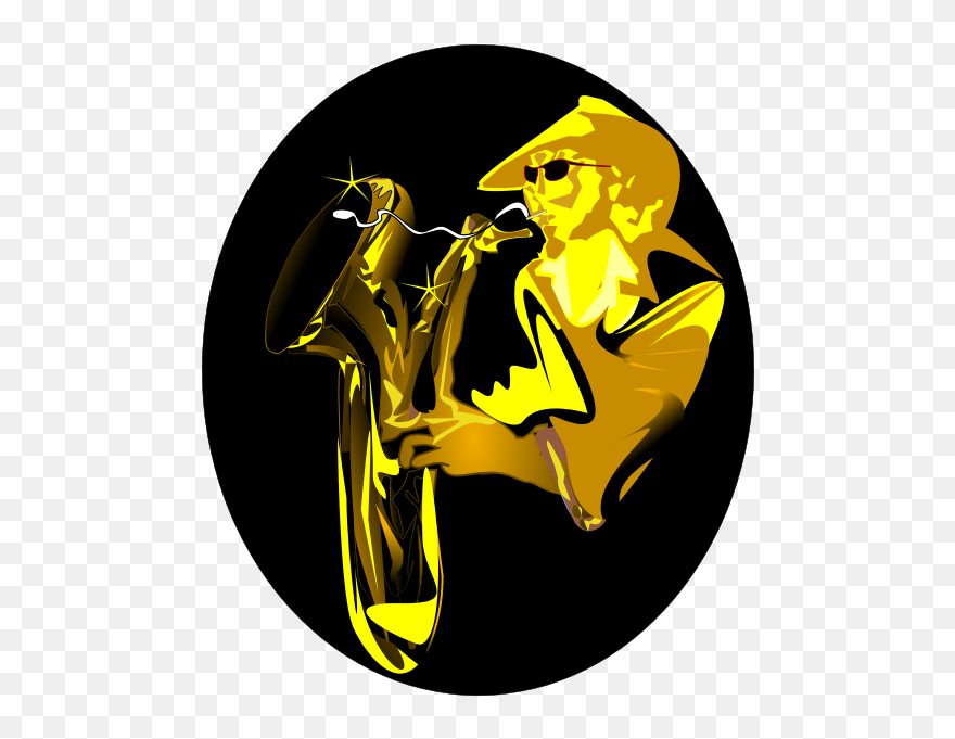 Sax Player Vector Illustration - Saxophone Clipart