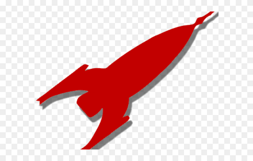 Red Rocket Ship Clipart