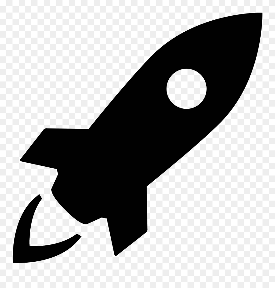 Spaceship Clipart Missile Launch - Rocket Icon Png Transparent Png