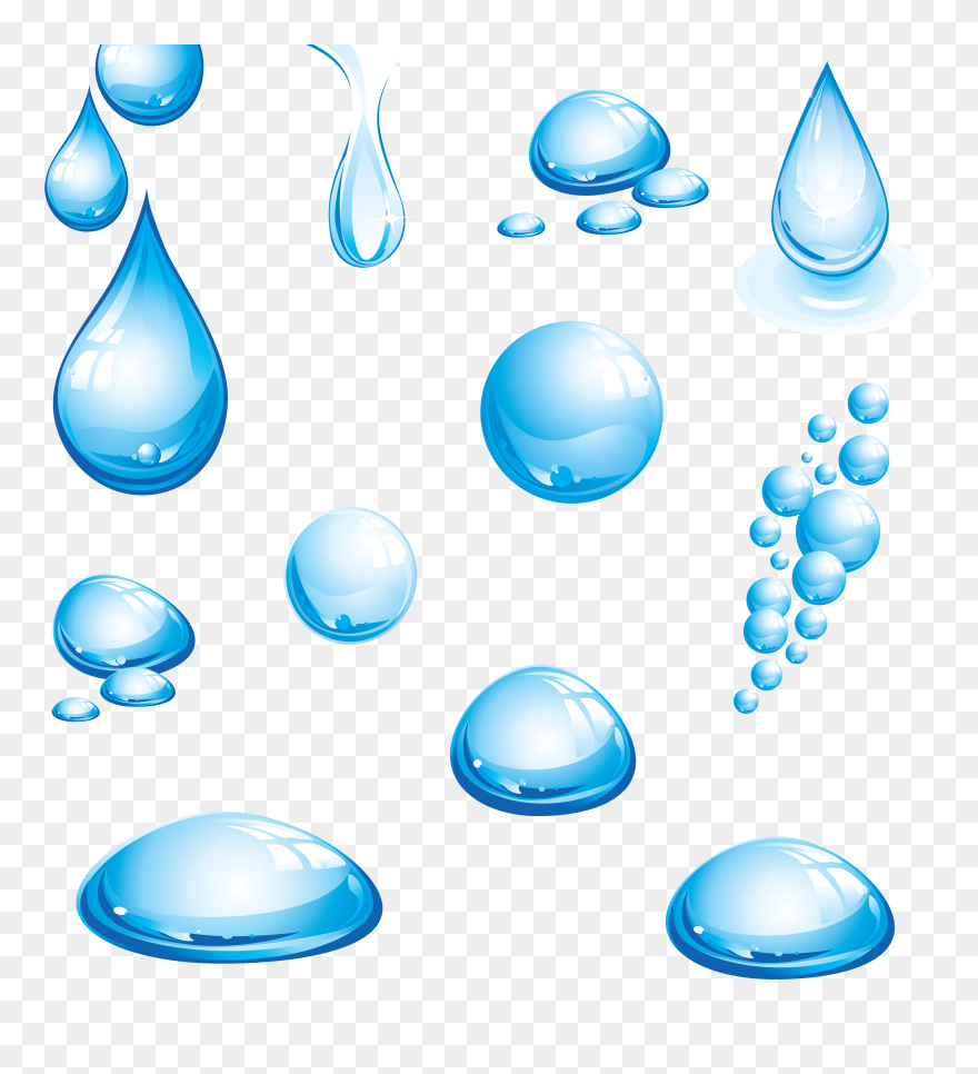 Waterdrop Clipart Single Raindrop - Blue Water Drop Png Transparent Png
