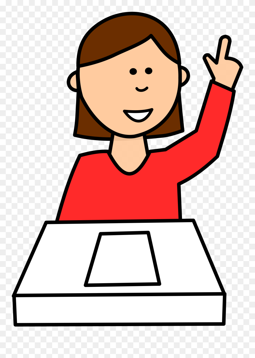 Student Asking A Question Clipart - Someone Asking A Question - Png Download