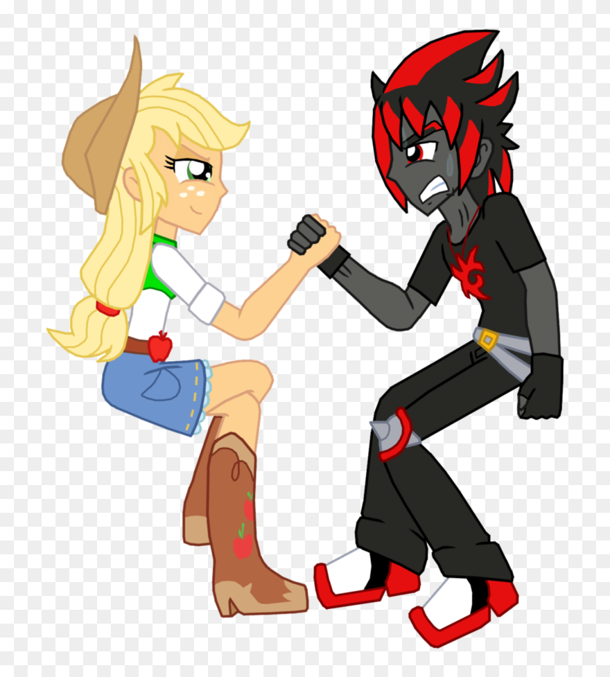 Clip Art Black And White Library Arm Wrestle Clipart - My Little Pony Equestria Girls Sunset Shimmer Anime - Png Download