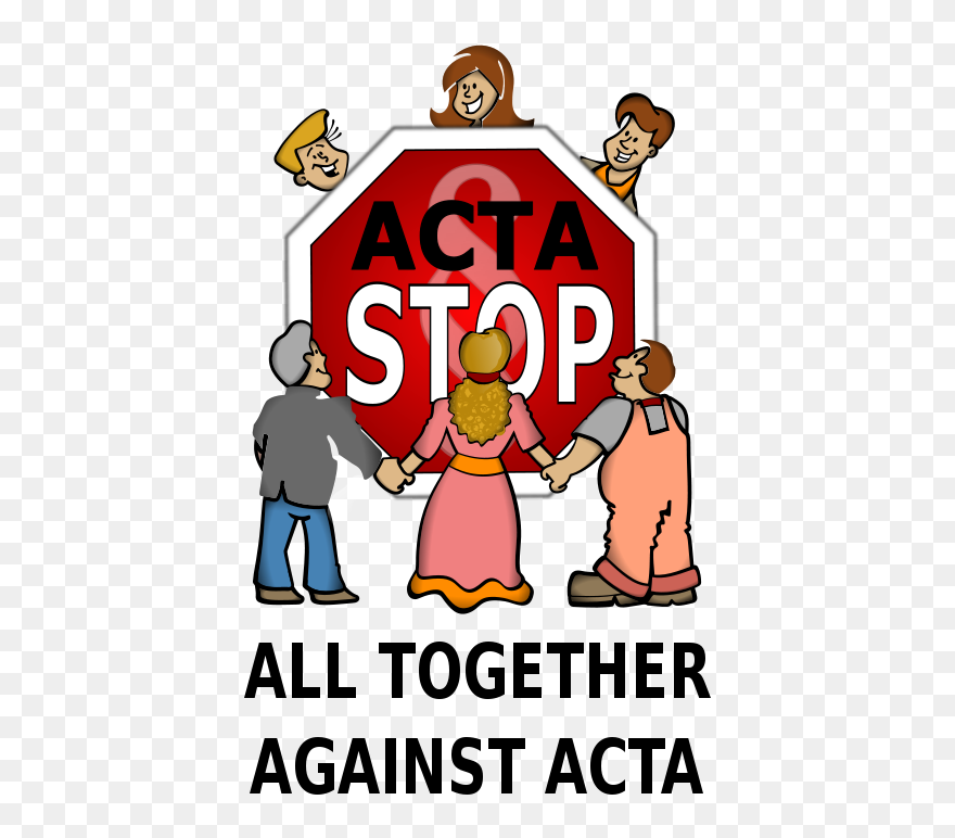 Stop Acta - Traffic Sign Clipart