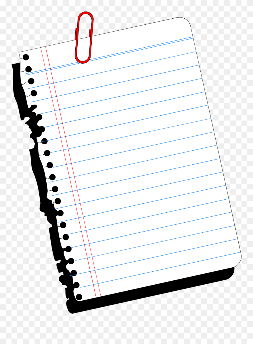 Paper Student Notebook Homework Teacher - Transparent Background Notebook Png Clipart