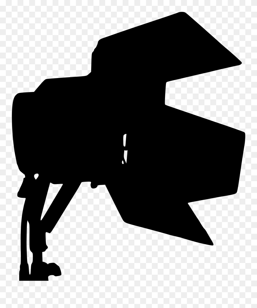 Lightsaber Clipart Silhouette, Lightsaber Silhouette - Movie Light Silhouette - Png Download