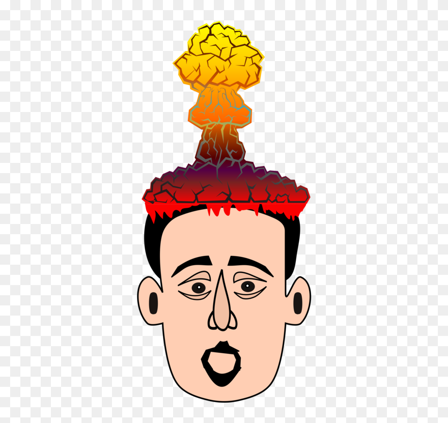 Head,art,organ - Cartoon Nuke Explosion Png Clipart