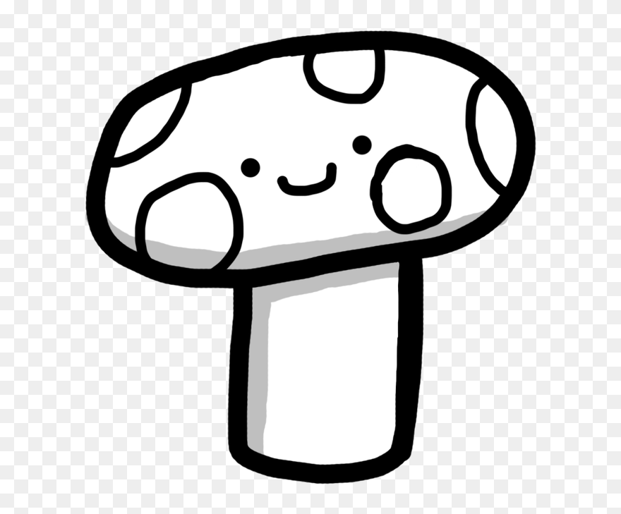 Transparent Cute Mushroom Clipart - Cute Mushroom Cartoon - Png Download