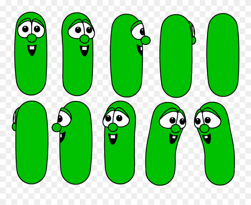 Transparent Cucumber Clipart - Larry The Cucumber Clipart - Png Download