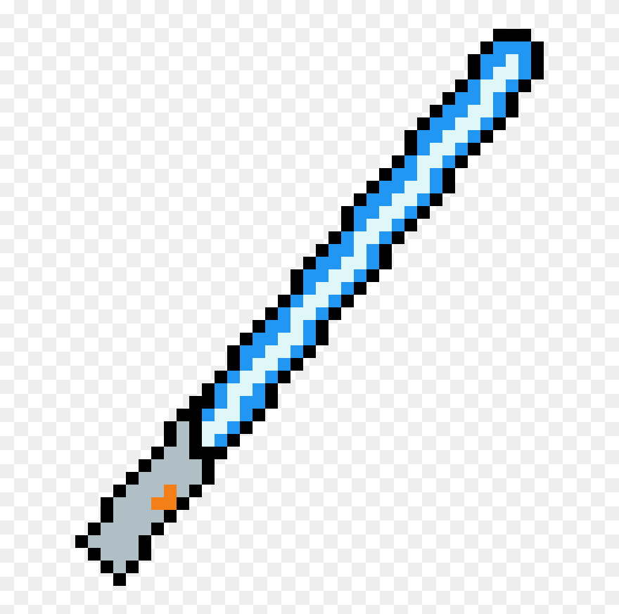Purple Lightsaber Pixel Art Clipart