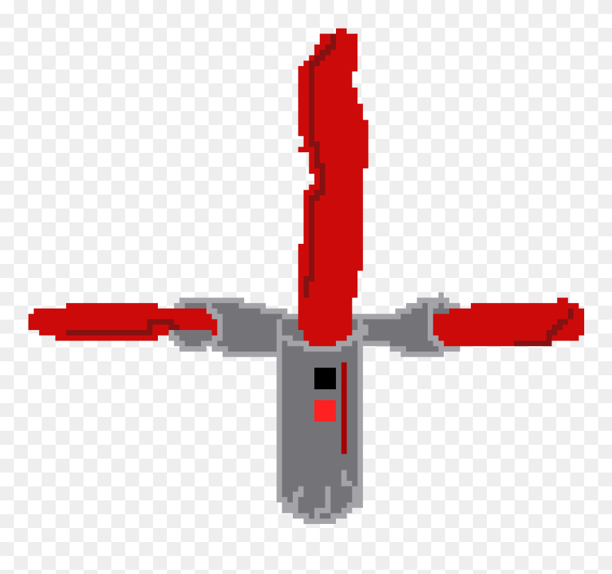 Kylo Ren Lightsaber Darth Maul Palpatine Pixel Art - Kylo Ren Pixel Art Star Wars Clipart