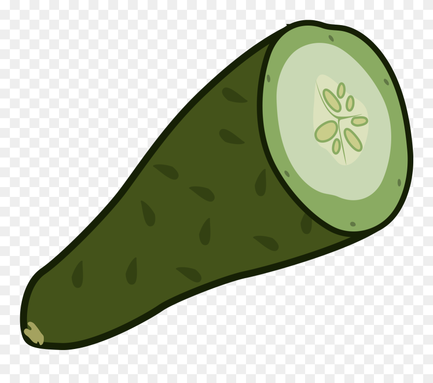 Cut Cucumber Clipart - Png Download