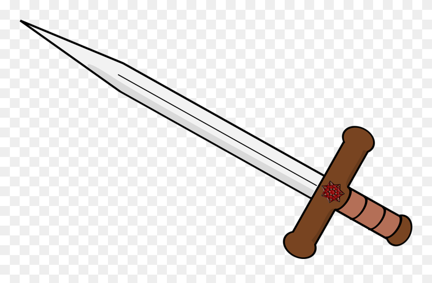 Clip Art Of A Sword - Png Download