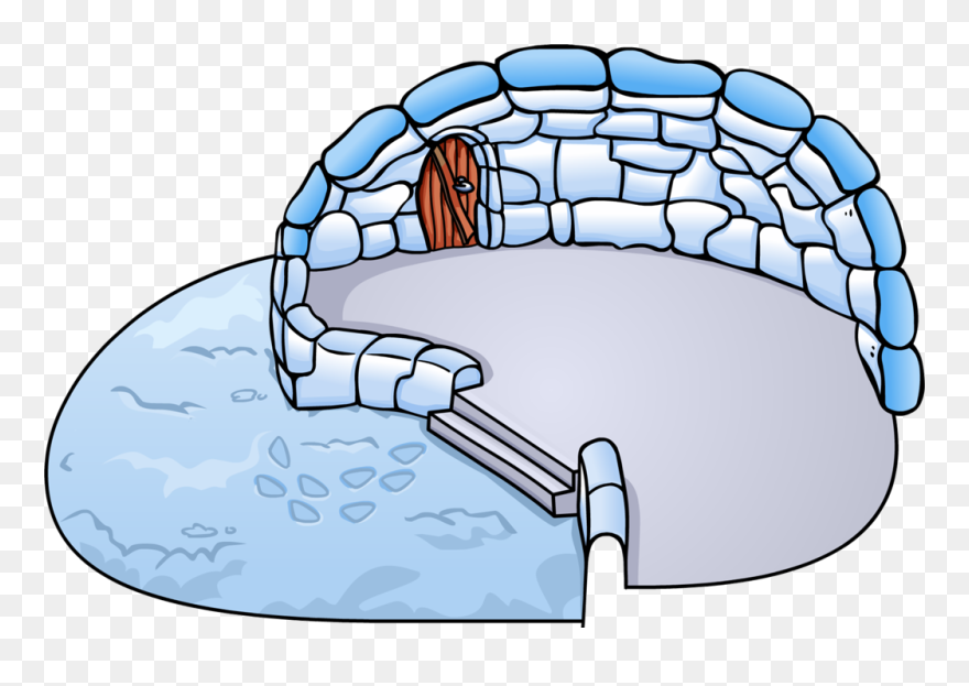 Club Penguin Split Level Igloo Clipart