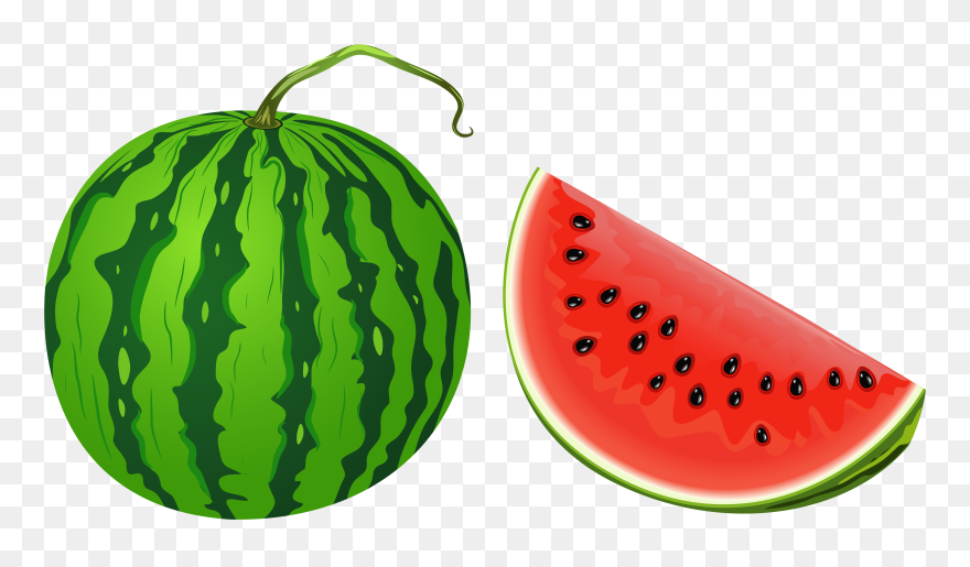 Watermelon Clipart Whole - Watermelon Clipart - Png Download
