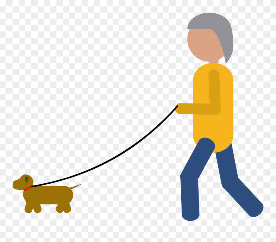 Dog Walking,canidae,tail - Human And Dog Png Vector Clipart