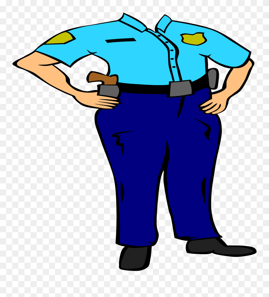 Police Man Drawing Clipart Best - Police Uniform Clipart - Png Download