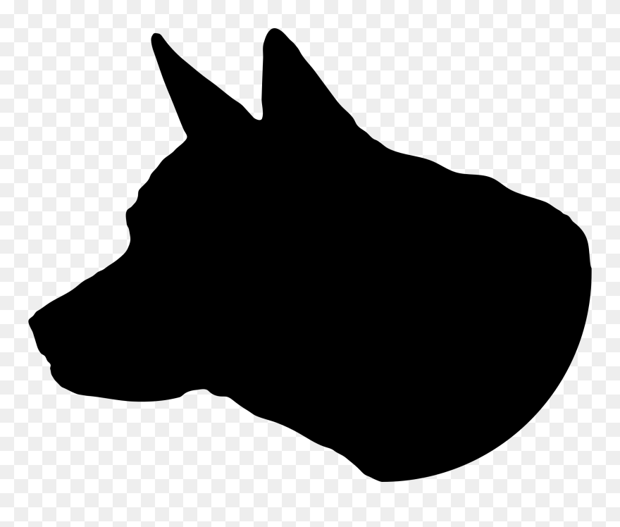 Bull Terrier Newfoundland Dog Silhouette Clip Art - Silueta De Cabeza De Perro - Png Download