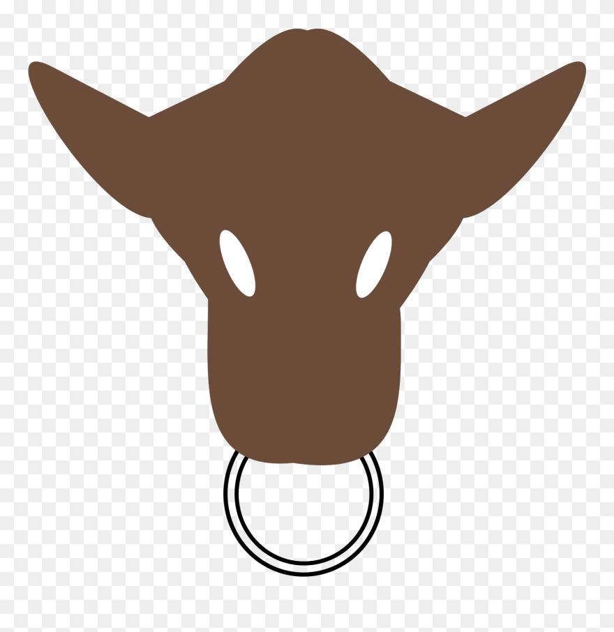 Bull Head Silhouette - Silhouette Bull Head Bull Clipart