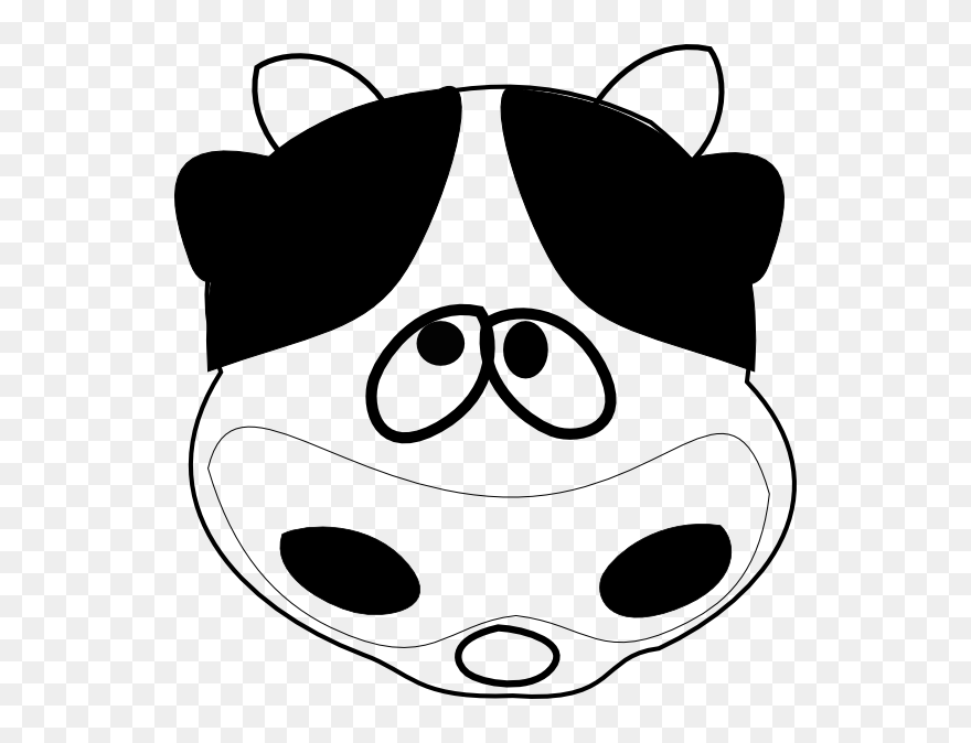 Cow Face Clip Art - Png Download