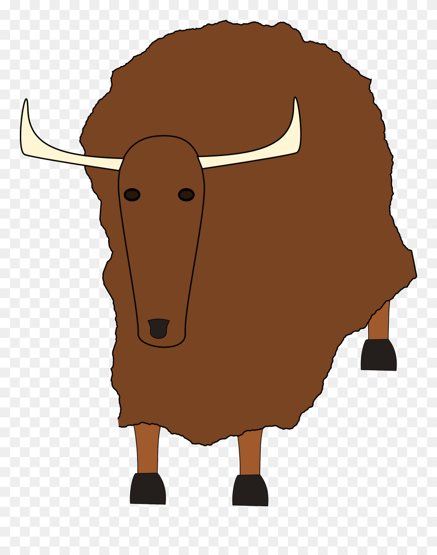 African Clipart Cow - Yak Clipart No Background - Png Download