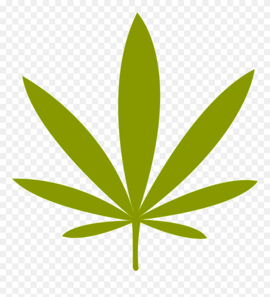 Weed Leaf Png File Simple Marijuana Leaf - Simple Drawing Of Weed Clipart