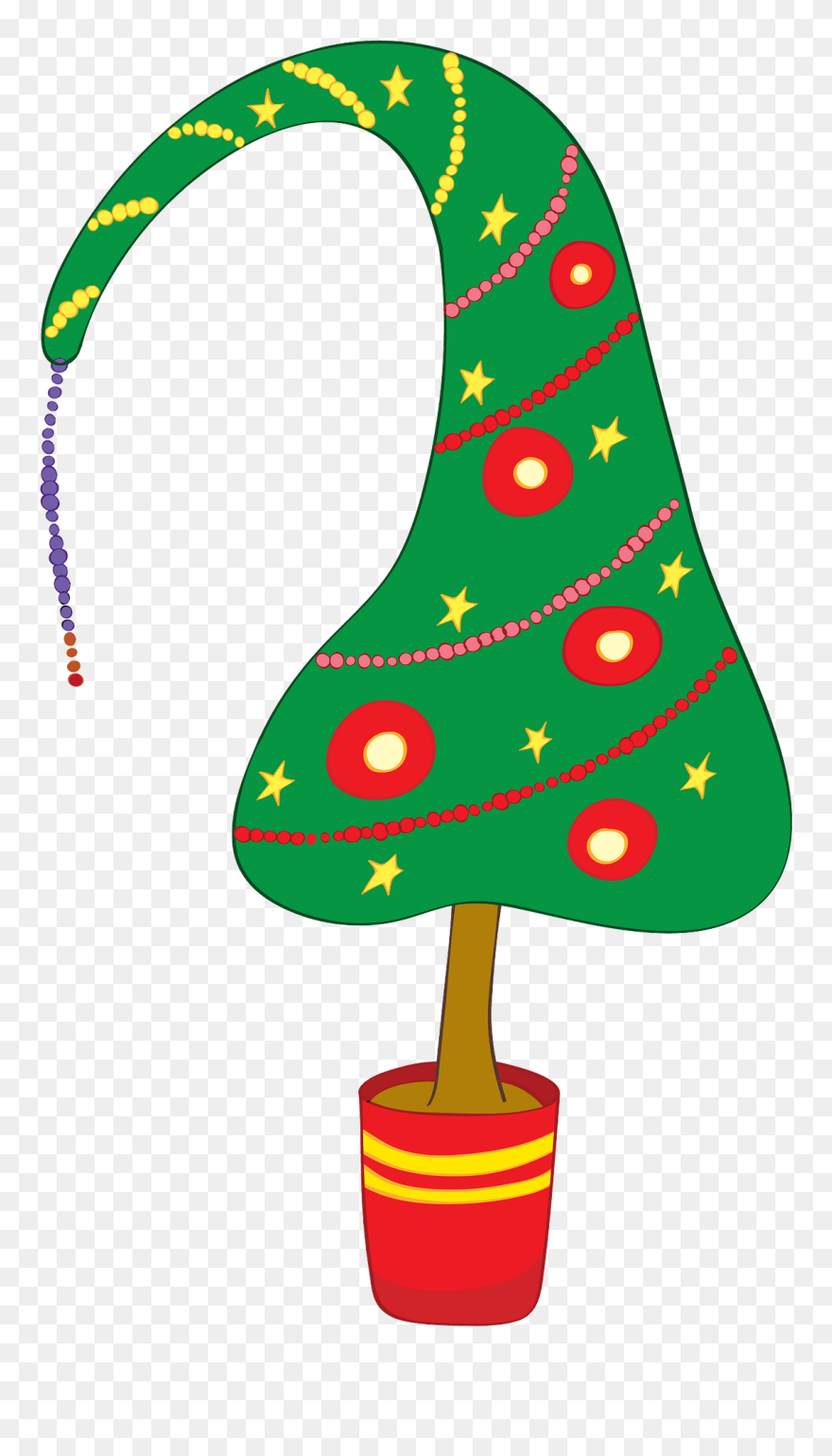 Funny Christmas Tree Clipart - Png Download