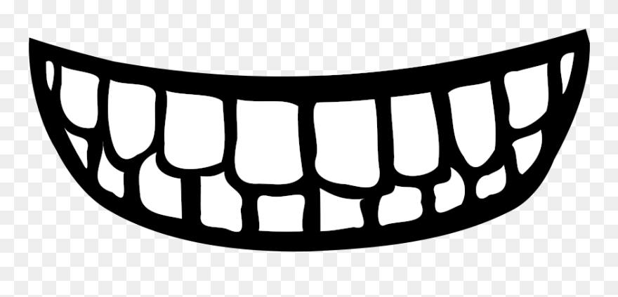 Mouth With Teeth Vector Image - Smiling Mouth Png Clipart
