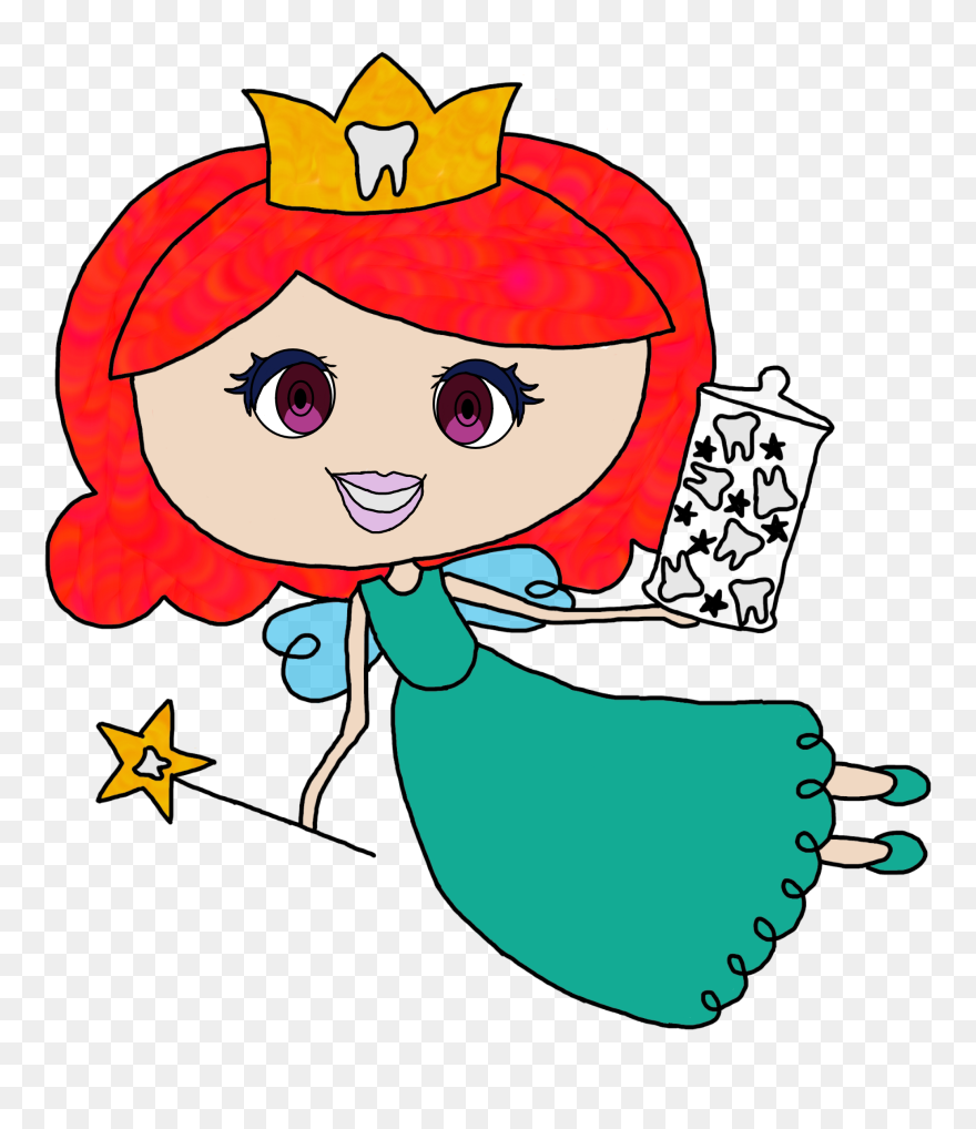 #toothfairy #tooth #teeth #jar #fairy #wings #cartoon - Tooth Fairy Cartoon Free Clipart