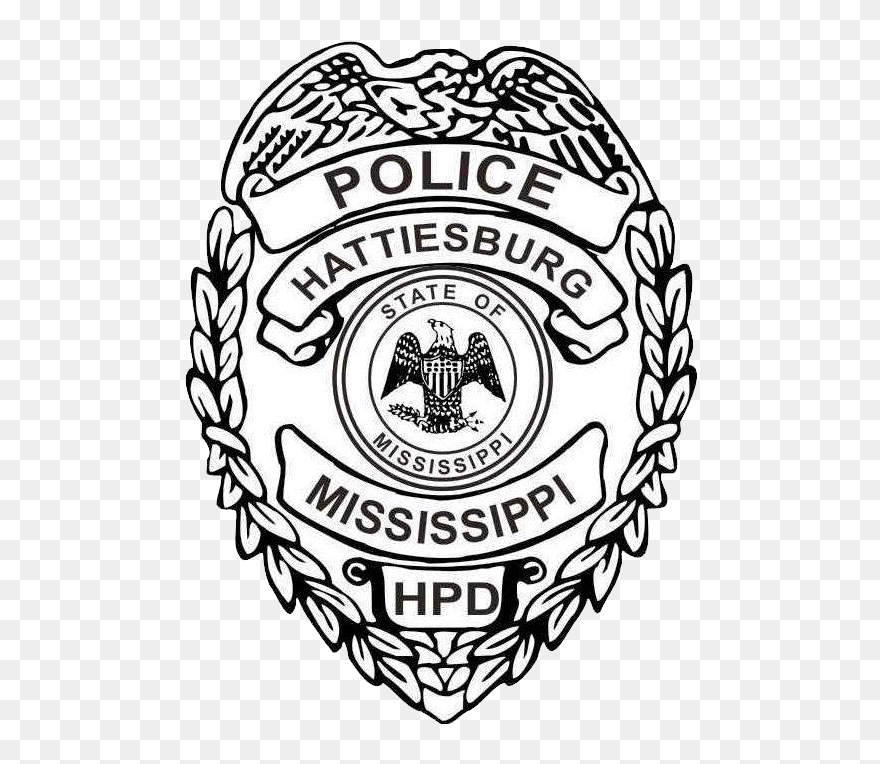 Police Department - Hattiesburg Police Department Badge Clipart