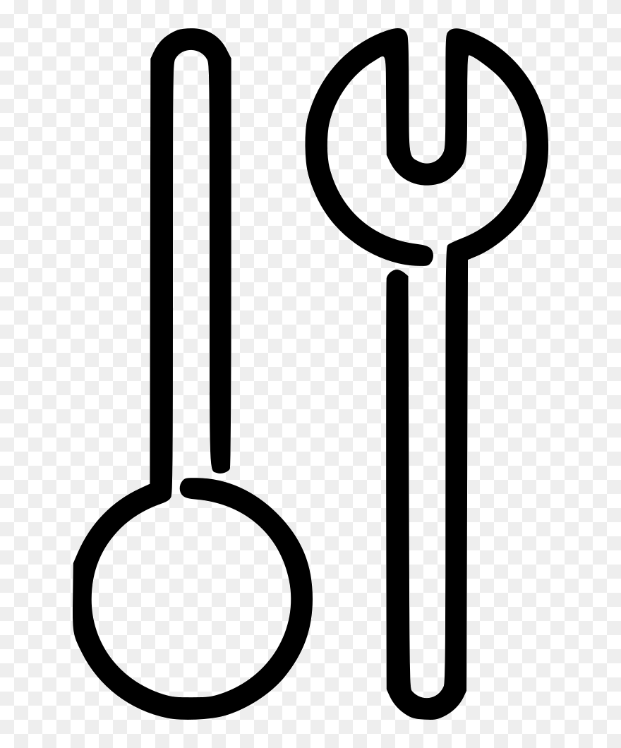 Salad Servers Clipart