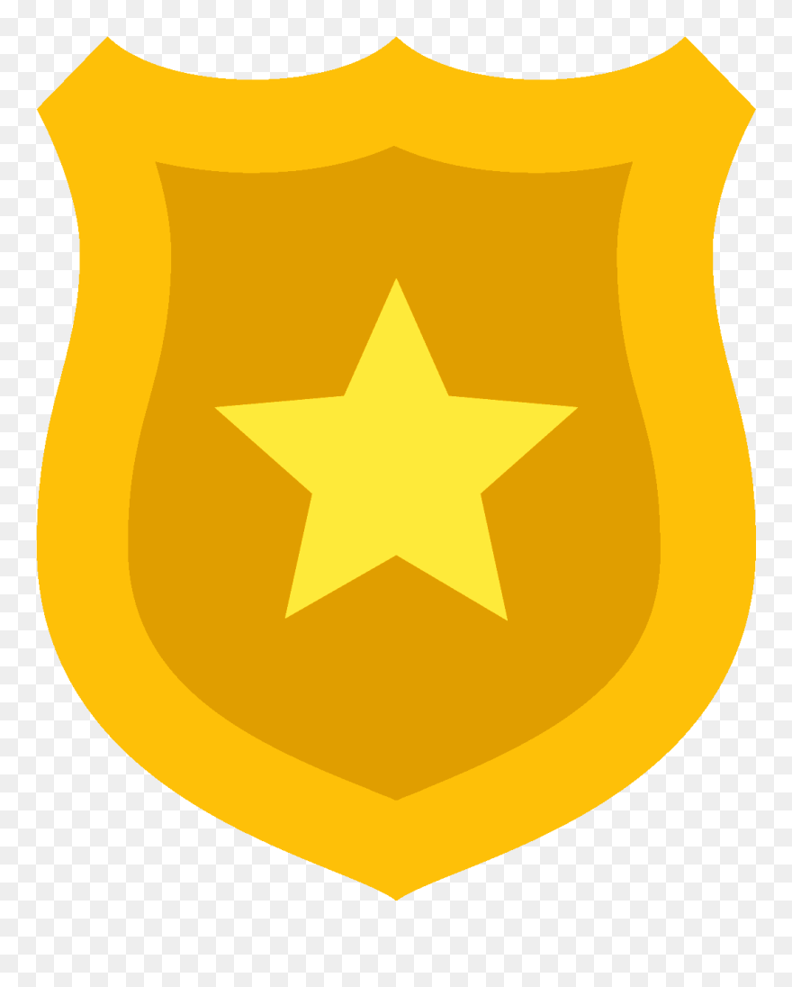 Transparent Police Badge Clip Art - Cartoon Police Badge Transparent - Png Download