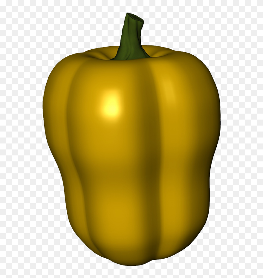 Yellow Peper Clipart - Pumpkin - Png Download