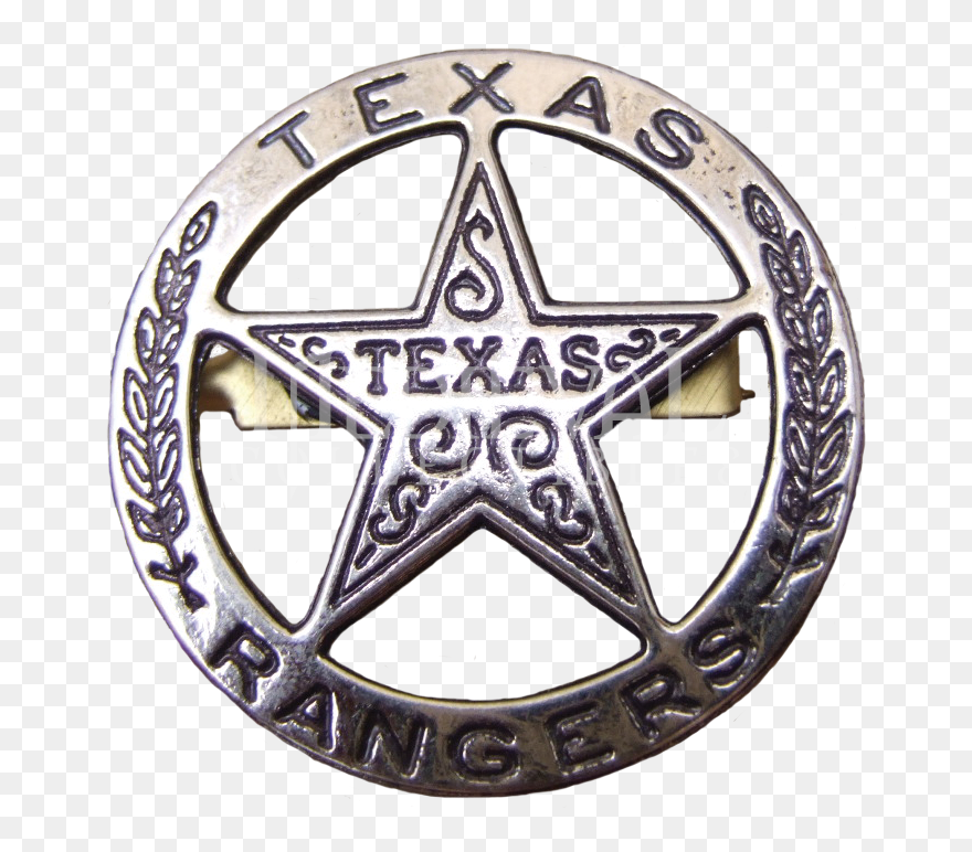 Texas Game Warden Badge Black And White Clipart Png - Walker Texas Ranger Star Transparent Png