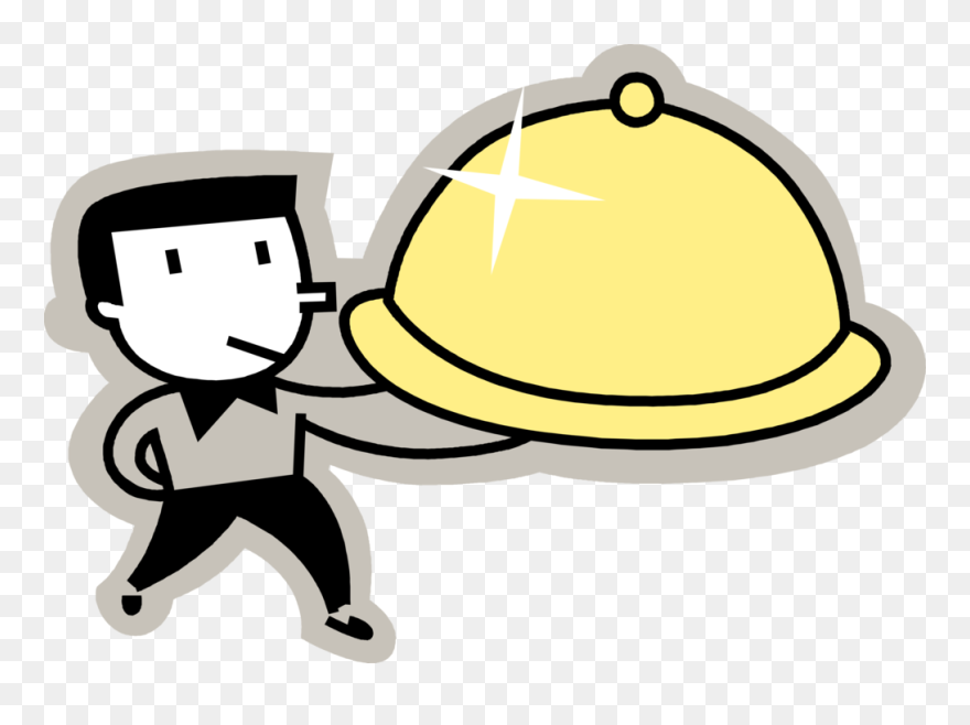 Vector Illustration Of Restaurant Maître D"hôtel Waiter - Clip Art - Png Download