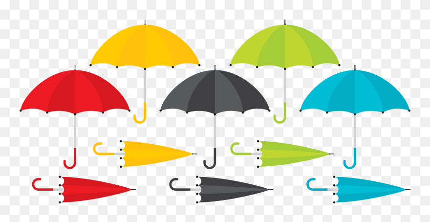 Umbrella Rain Wellington Boot Clip Art - Clipart Umbrellas - Png Download