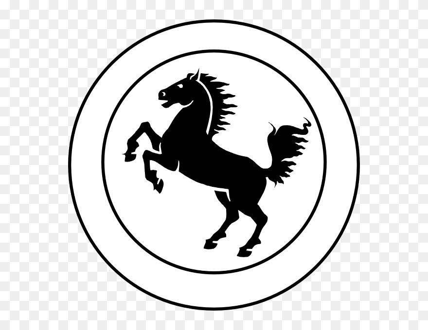 Gat Colts Badge Clip Art - Horse For Coat Of Arms - Png Download