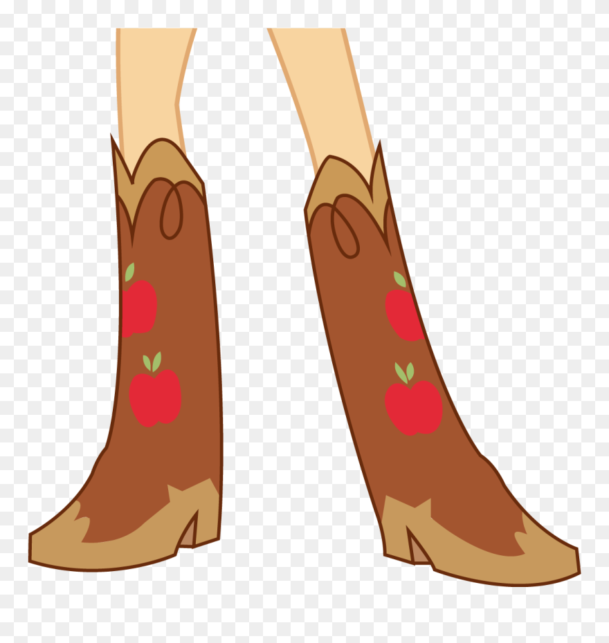 Image Applejack S Boots - Cartoon Girl With Boots Clipart