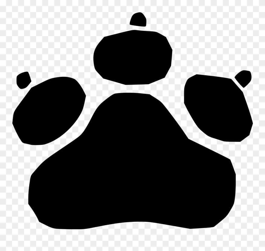 Blue Paw Print Svg Clip Arts - Clip Art - Png Download