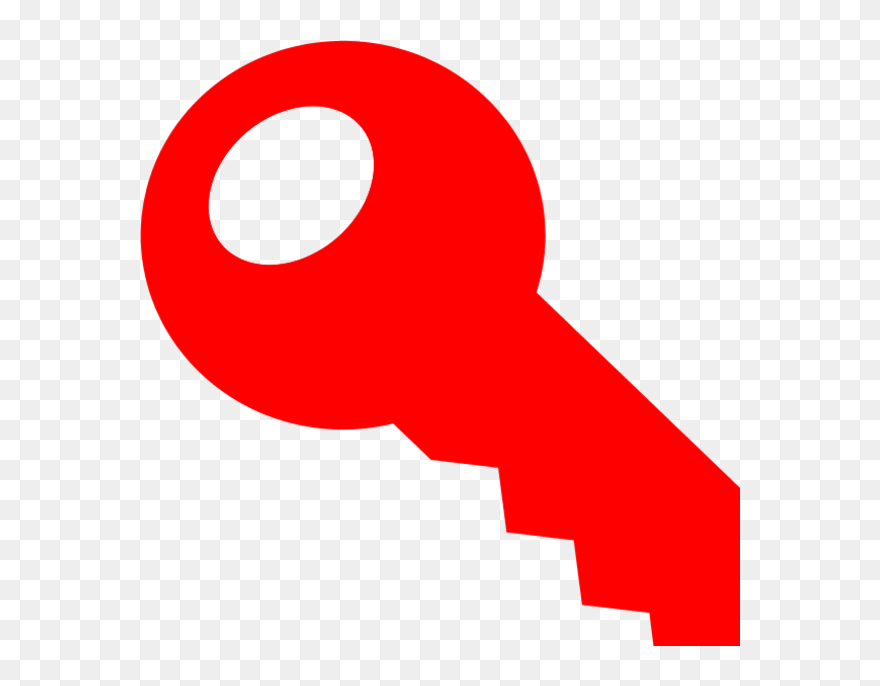 Key Clipart Red - Key Clipart Color - Png Download