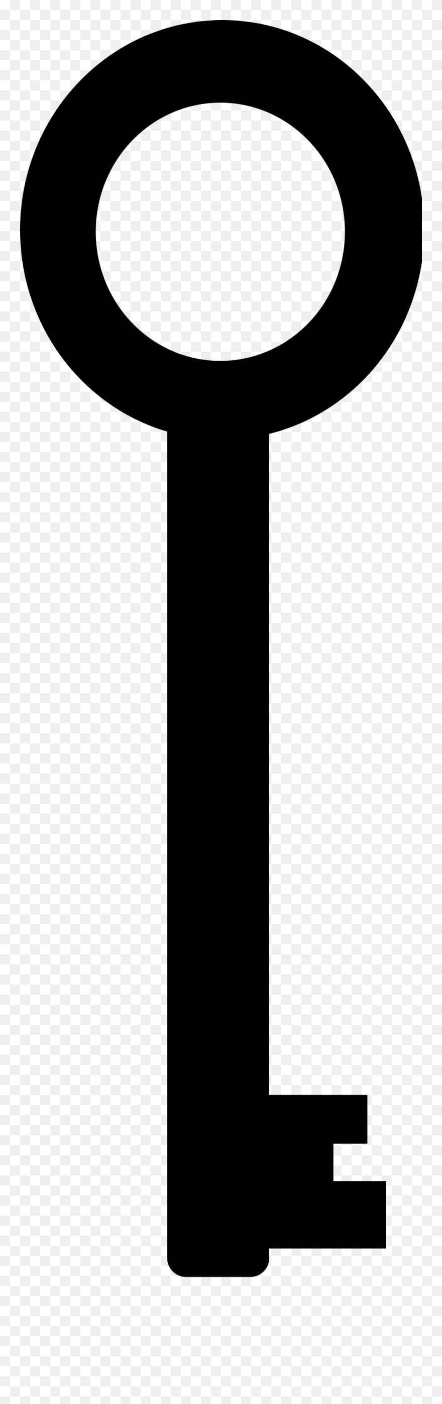 Clipart Car Keys Clipart Freeuse Car Key Silhouette - Simple Key Clipart - Png Download